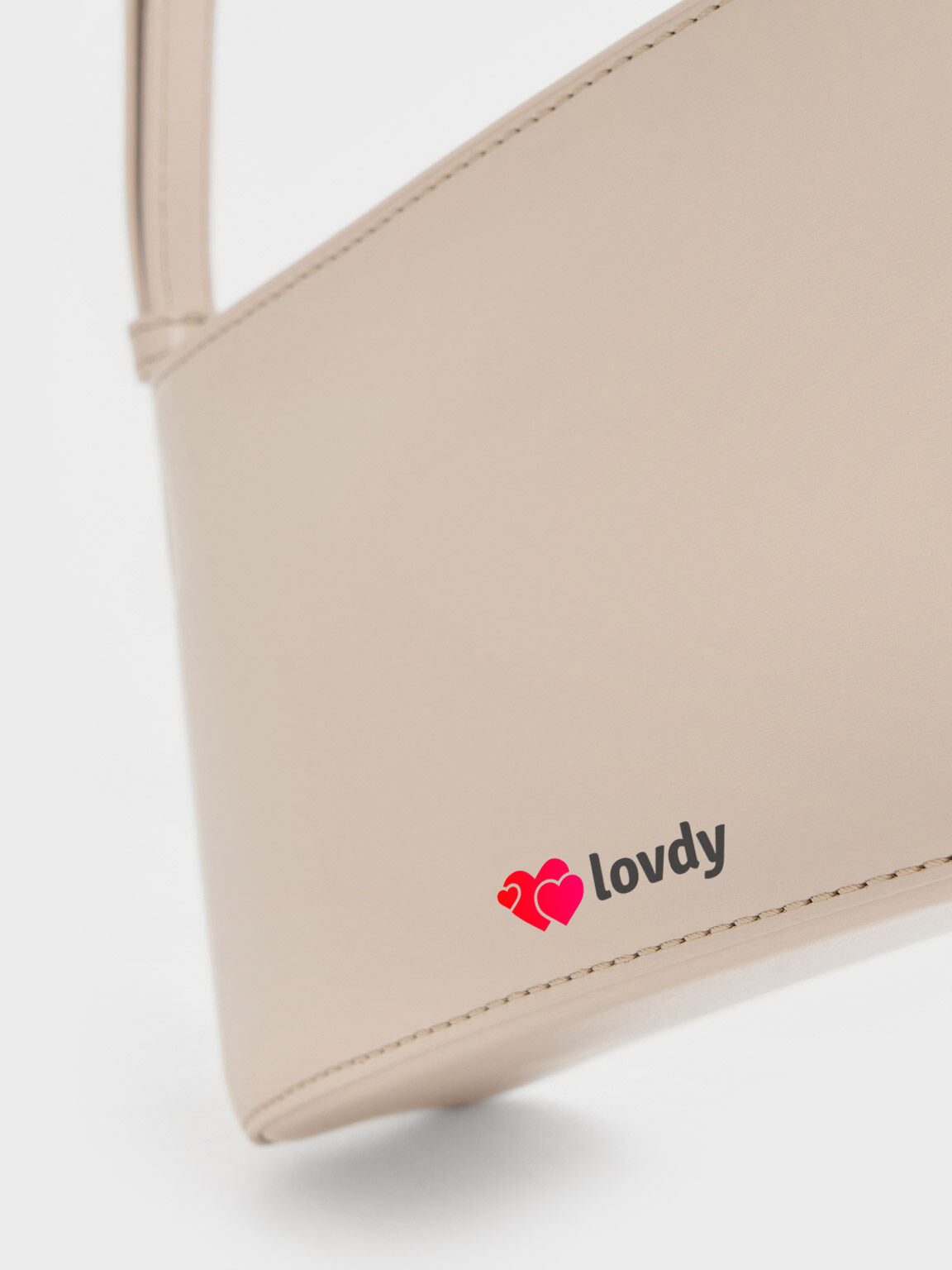 LOVDY™- Wisteria Elongated Shoulder Bag - Oat
